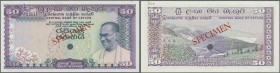 Ceylon: 50 Rupees ND Speicmen P. 79s in condition: UNC.