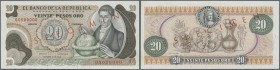 Colombia: 20 Pesos 1966 Specimen P. 409s in condition: UNC.