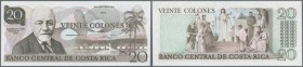 Costa Rica: 20 Colones ND (1983) Tyvek Proof of P. 252(p). This note is rare as it was printed on a so-called hybrid banknote substrate ”Tyvek” which ...