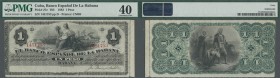 Cuba: 1 Peso 1883 P. 27e, PMG graded 40 XF.