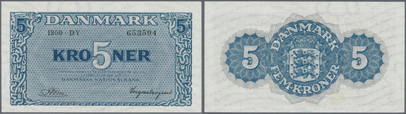 Denmark: 5 Kroner 1950 P. 35g in condition: aUNC.