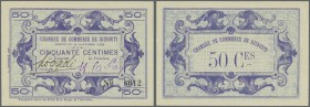 Djibouti: 50 Centimes 1919 P. 23 in condition: UNC.