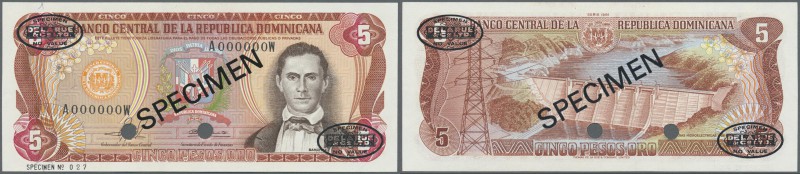 Dominican Republic: 5 Pesos 1981 Specimen P. 118bs in condition: UNC.