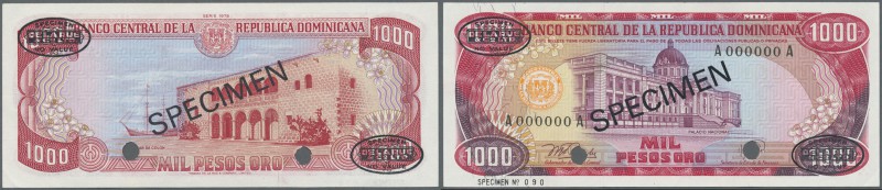 Dominican Republic: 1000 Pesos 1978 Specimen P. 124as in condition: aUNC.