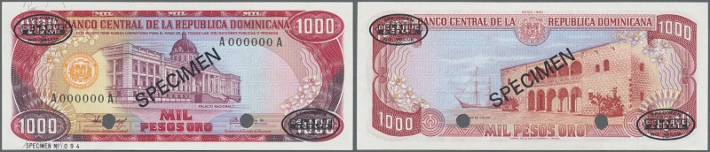 Dominican Republic: 1000 Pesos 180 Specimen P. 14cs in condition: UNC.