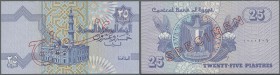 Egypt: 25 Pounds ND Specimen P. 57s with specimen serial 0000101 on back center and specimen overprints in condition: aUNC.