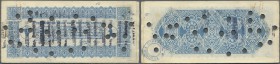Egypt: set of 10 pcs ”The Egyptian Delta Light Railways Ltd” Coupons, all cancelled with many cancellation holes and overstamped ”annulado” several ti...