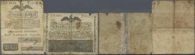 Finland: pair with 20 and 75 Kopeks 1831/1840 of the Grand Duchy of Finland's Draft Deposit and Loan Bank, P.A24, A26, both in used condition with bor...