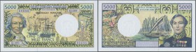 French Pacific Territories: 5000 Francs ND P. 3 Sign. 5 in condition: UNC.