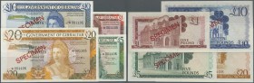 Gibraltar: set of 4 Specimen notes, collectors series containing 1, 5, 10 and 20 Pounds 1975 P. CS1, the first two in UNC, the second two in aUNC. (4 ...