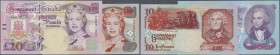 Gibraltar: set of 2 notes containing 20 and 10 Pounds 1995 P. 26, 27, both in condition: UNC. (2 pcs)