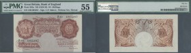 Great Britain: 10 Shillings ND(1928-29) P. 362a, first prefix Z, sign. Mahon, PMG graded 55 aUNC.