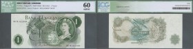 Great Britain: 1 Pound ”Hollom” 1962 Replacement prefix M07R P. 374cr, ICG graded 60 AU/UNC.