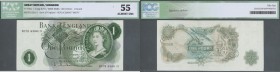 Great Britain: 1 Pound ”Hollom” 1962 Replacement prefix M07R P. 374cr, ICG graded 55 aUNC.