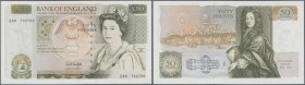 Great Britain: 50 Pounds ND(1981-93) with signature: G. E. A. Kentfield, P.381c in perfect UNC condition