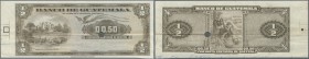 Guatemala: 1/2 Quetzlan ND PROOF print P. 23p, horizontal fold and handling in paper, condition: VF.