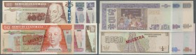 Guatemala: set of 6 Specimen notes containing 1/2 Qu. 1998, 5 Qu. 2006, 10 Qu. 2006, 20 Qu. 2006, 50 Qu. 2006 and 100 Qu. 2006, all in condition: UNC....