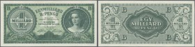 Hungary: 1.000.000.000 B-Pengö 1946, P.137 in excellent condition with tiny dint at upper left, condition: XF