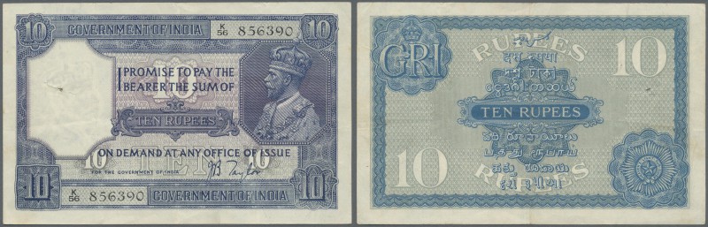 India: 10 Rupees ND(1917-30) with signature: Taylor, P.7b, very nice looking not...