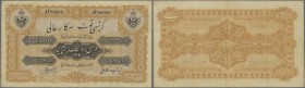 India: Hyderabad 10 Rupees ND(1916-36) P. S265 in nice condition with only light folds in paper, crispness in paper, original colors, a bit staining i...