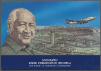 Indonesia: 50.000 Rupiah 1993 commemorating 25 Years of Development, 1968-1993, P.134 in original folder in perfect UNC condition