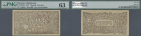 Indonesia: Governor of Bukittinggi, Sumatra 5 Rupiah 1948, P.S192c in excellent condition with a few minor spots along the note, PMG graded 63 Choice ...