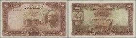 Iran: set of 2 notes 100 Rials ND P. 36A and 36, both used with folds and creases, both pressed, the P. 36A with cut borders, the other one with borde...
