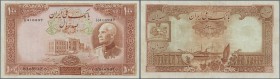 Iran: 100 Rials ND P. 36A, pressed, no holes or tears, folds visible but pressed, still nice colors, condition: F.