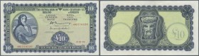 Ireland: 10 Pounds 1976 P. 66d, light creases and handling in paper, no strong horizontal or vertical folds, crisp paper, condition: VF to VF+.