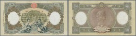 Italy: 5000 Lire 1947 P. 85a, light folds in paper, washed and pressed but still strong paper and nice colors, no holes, condition: F.
