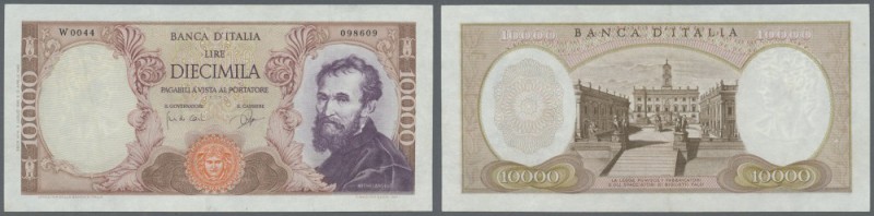 Italy: 10.000 Lire 1962 Bi850sp Replacement note, washed and pressed but without...