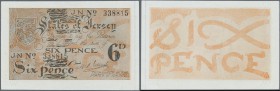 Jersey: 6 Pence ND(1941-42) P. 1 in condition: UNC.