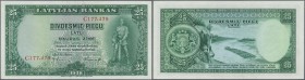 Latvia: set of 2 notes 25 Latu 1938 series C and B P. 21, both in condition: aUNC. (2 pcs)