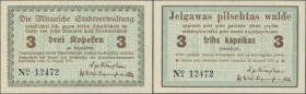 Latvia: Mitau 3 Kopeken 1915 Plb. 9b in condition: UNC.