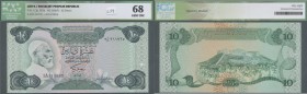 Libya: Libya: 10 Dinars ND(1984) P. 51, ICG graded 68 GEM UNC.