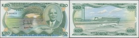Malawi: 20 Kwacha 1986 P. 22a, in condition: aUNC.
