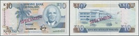 Malawi: 10 Kwacha 1992 Specimen P. 26bs in condition: UNC.