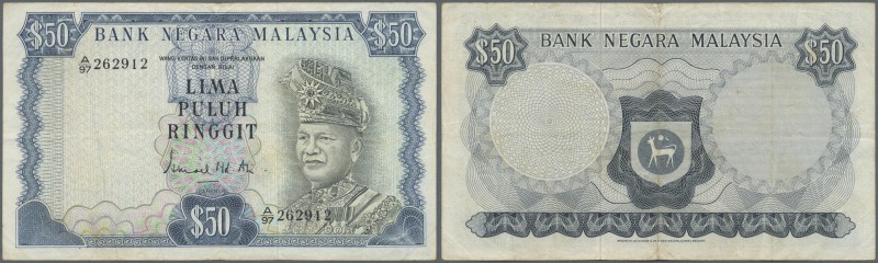 Malaysia: Bank Negara Malaysia 50 Ringgit ND(1976-81), P.16, still nice and attr...