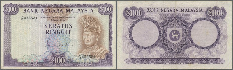 Malaysia: Bank Negara Malaysia 100 Ringgit ND(1976-81), P.17, still nice and att...