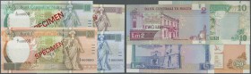 Malta: set of 4 Specimen notes containing 2, 5, 10 and 20 Lira L.1967 P. 45s-48s, all in condition: UNC. (4 pcs)