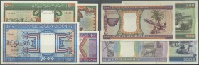 Mauritania: set of 4 Specimen notes containing 100, 200, 500 and 1000 Ouguyia 1989 P. 4s-7s all in condition: UNC. (4 pcs)