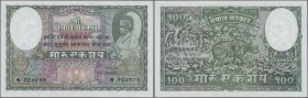 Nepal: 100 Rupees ND P. 7, 2 usual pinholes, condition: UNC.