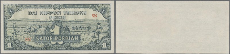 Netherlands Indies: 1 Roepiah ND(1944) Imperial Japanese Government issue, P.129...