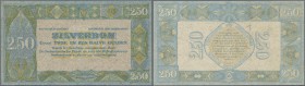 Netherlands: 2.50 Gulden Zilverbon ND Proof print without signatures and serial numbers P. 18p, light handling and one light center fold in paper, no ...