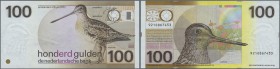 Netherlands: set of 2 notes 100 Gulden 1977 P. 97 in condition aUNC and UNC. (2 pcs)