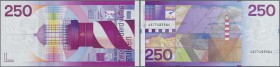Netherlands: 250 Gulden 1985 P. 98, one dint at left, in condition: aUNC.