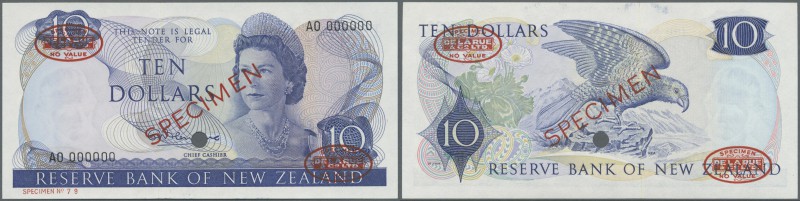 New Zealand: 10 Dollars ND Specimen P. 166as in condition: UNC: