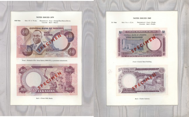 Nigeria: Highly rare and hard to get presentation book of ”The Central Bank of N...