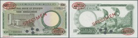 Nigeria: 10 Shillings 1967 Specimen P. 7s in condition: UNC.
