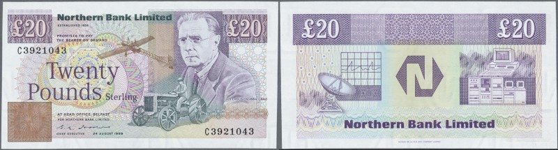 Northern Ireland: Northern Bank Ltd. 20 Pounds 1989 P. 95b in condition: UNC.